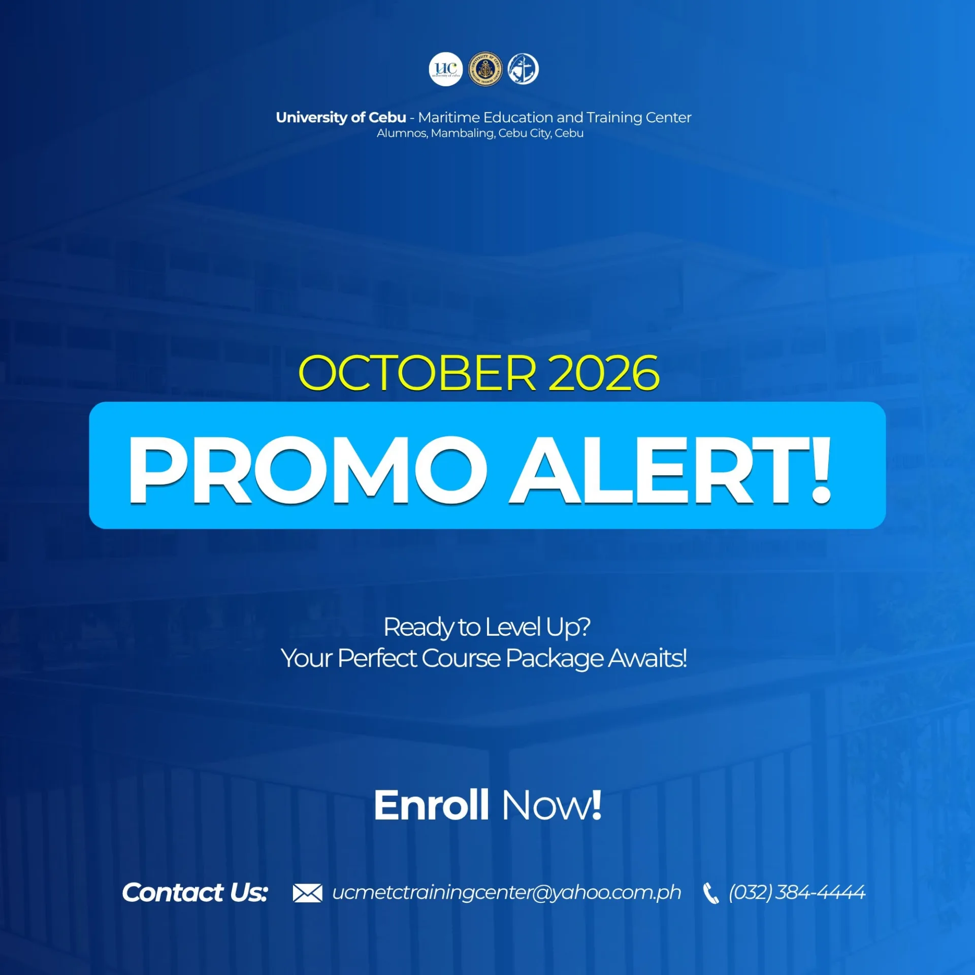 AVAIL FOR THE OCTOBER 2026 PROMO!