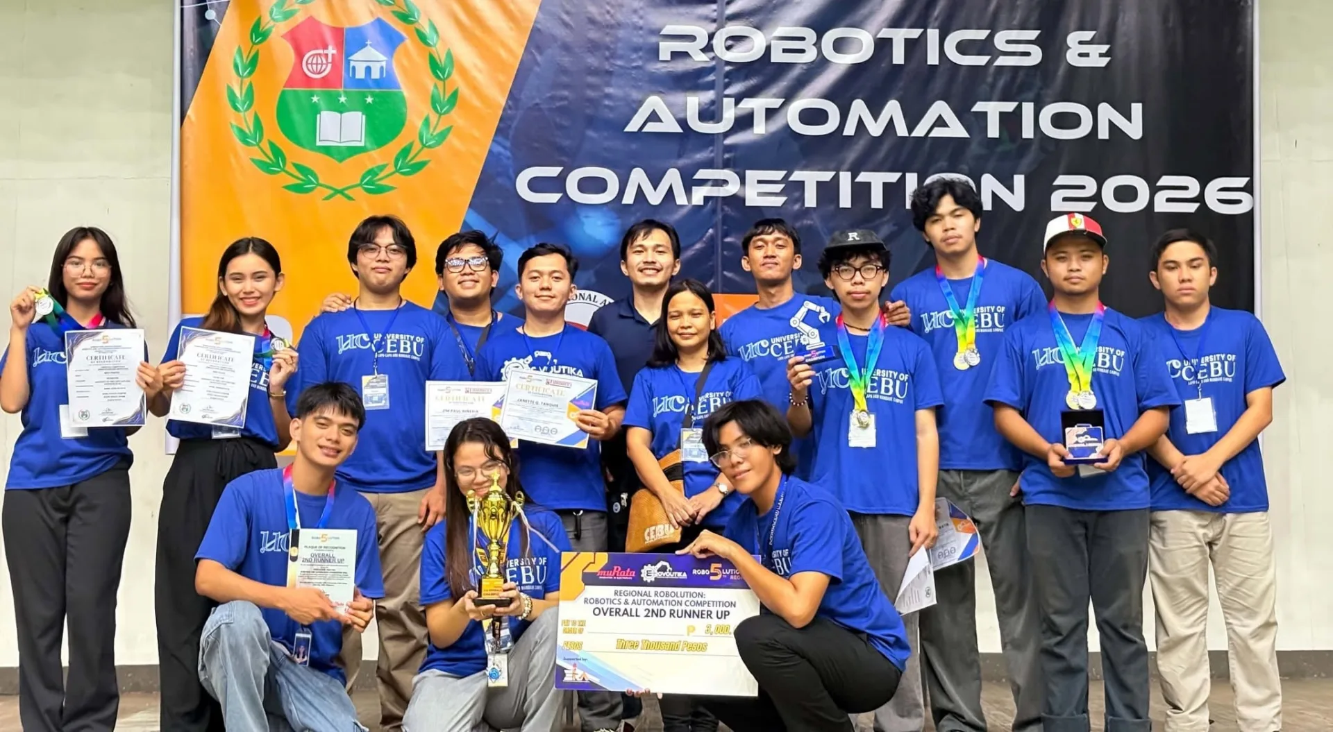 UCLM robotics, engineering teams bag multiple awards at Robolution Visayas