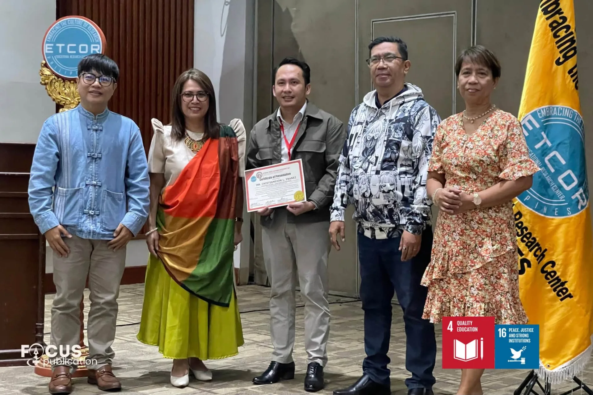 Ybañez wins Best Research Presenter at 4th IRCMCD